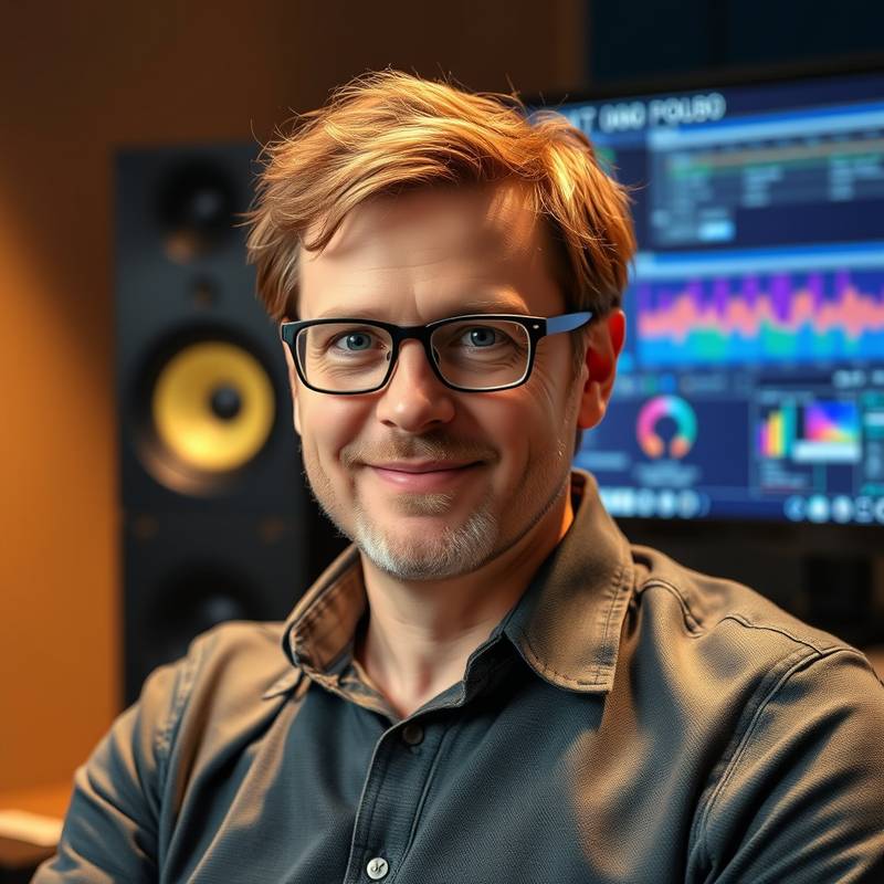 Peter Hansen, redigeringsekspert og lydtekniker hos Lys & Perspektiv Videografi